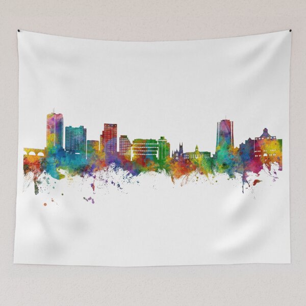 Item preview, Stamford Connecticut Skyline designed and sold by ArtPrints.