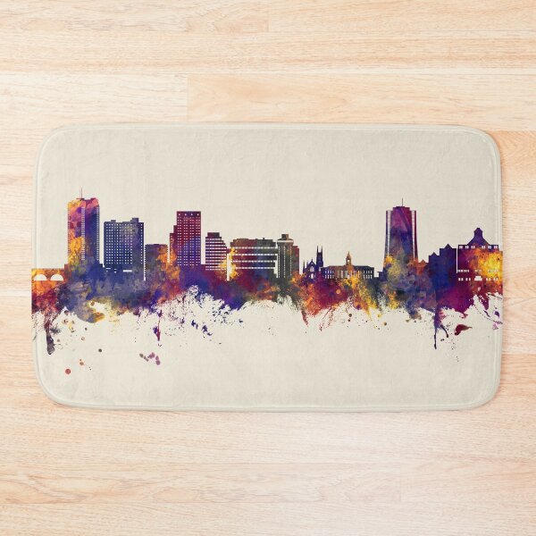 Item preview, Stamford Connecticut Skyline designed and sold by ArtPrints.