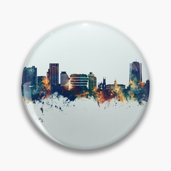 Item preview, Stamford Connecticut Skyline designed and sold by ArtPrints.
