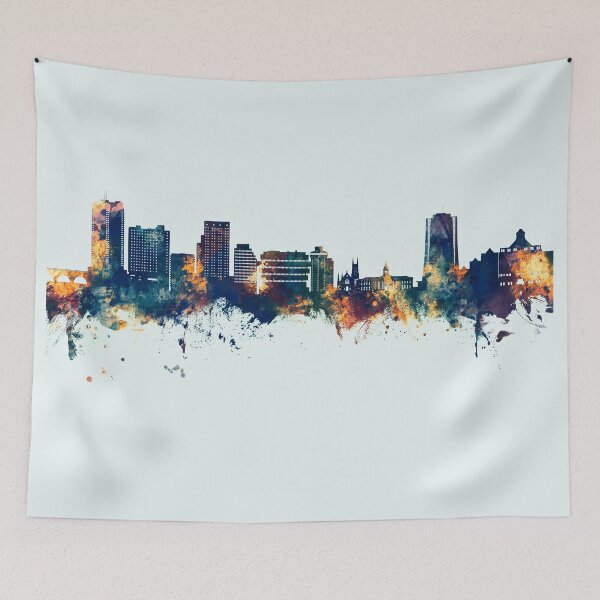 Item preview, Stamford Connecticut Skyline designed and sold by ArtPrints.