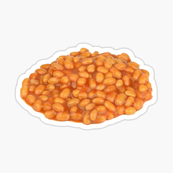 Bean Food Stickers Redbubble - mr bean beans texture roblox