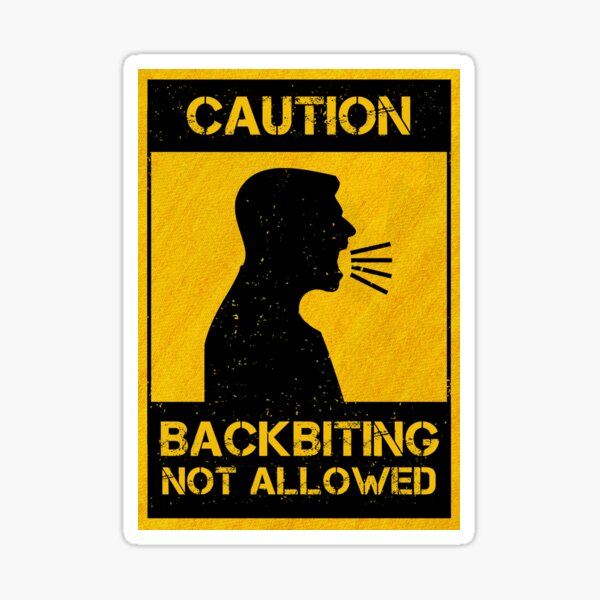 Backbiting Stickers for Sale | Redbubble