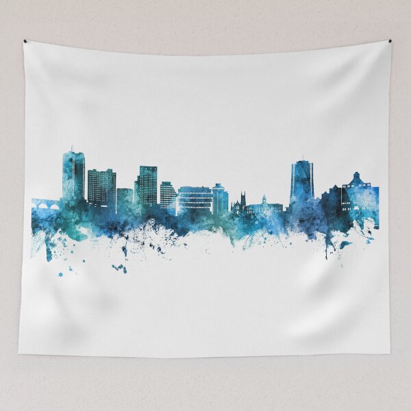 Item preview, Stamford Connecticut Skyline designed and sold by ArtPrints.