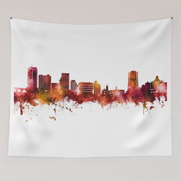 Item preview, Stamford Connecticut Skyline designed and sold by ArtPrints.