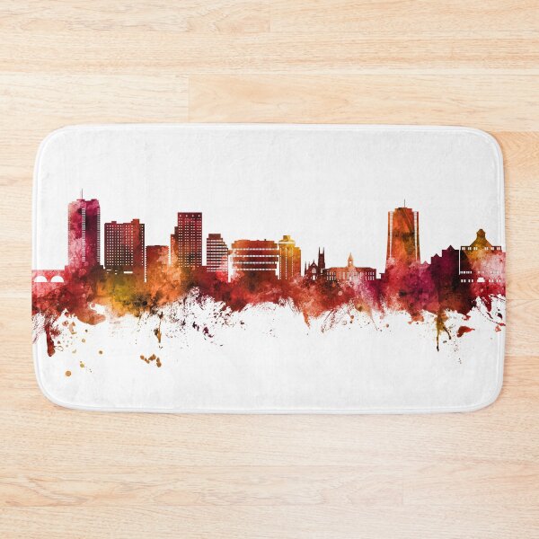 Item preview, Stamford Connecticut Skyline designed and sold by ArtPrints.
