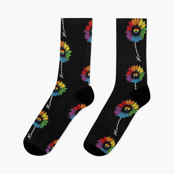Item preview, HUMAN Sunflower LGBT Flag Gay Pride Month LGBTQ designed and sold by Theparticular.
