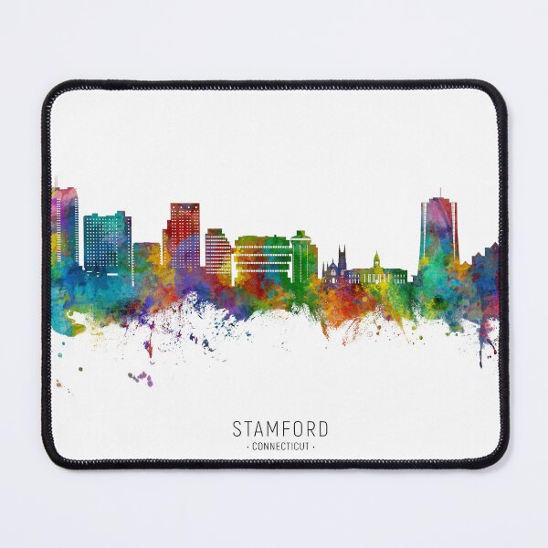 Item preview, Stamford Connecticut Skyline designed and sold by ArtPrints.