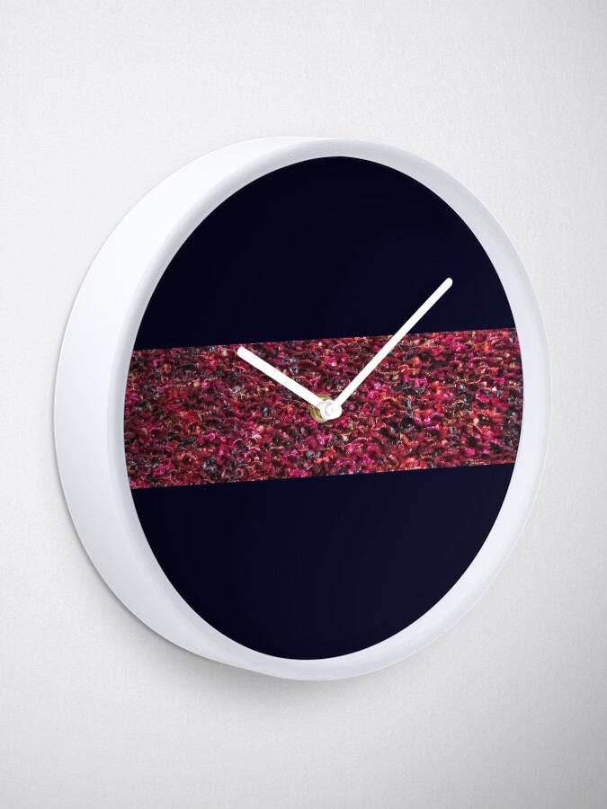 Alternate view of Knit bright pattern Clock