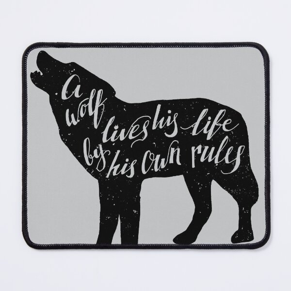 Item preview, Wolf Life | Animal Quotes | Own Rules designed and sold by CadDesignerr.