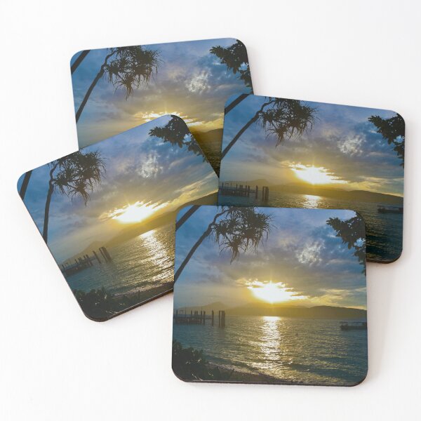 Item preview, Sunset over Fitzroy Island, Queensland, Australia designed and sold by Bec Rose.