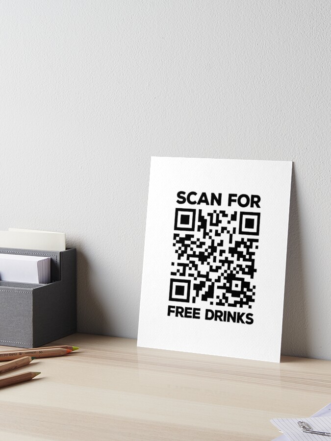 Rick Roll QR Code - Scan For Free Drinks