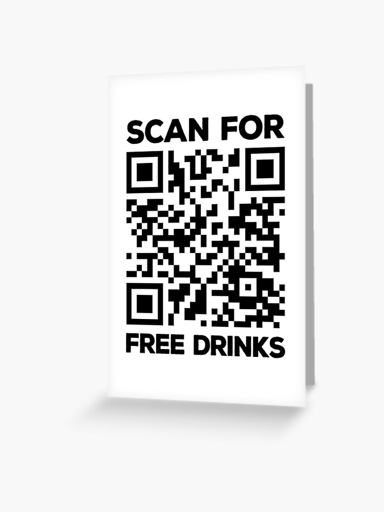 Rick Roll QR Code - Scan For Free Drinks