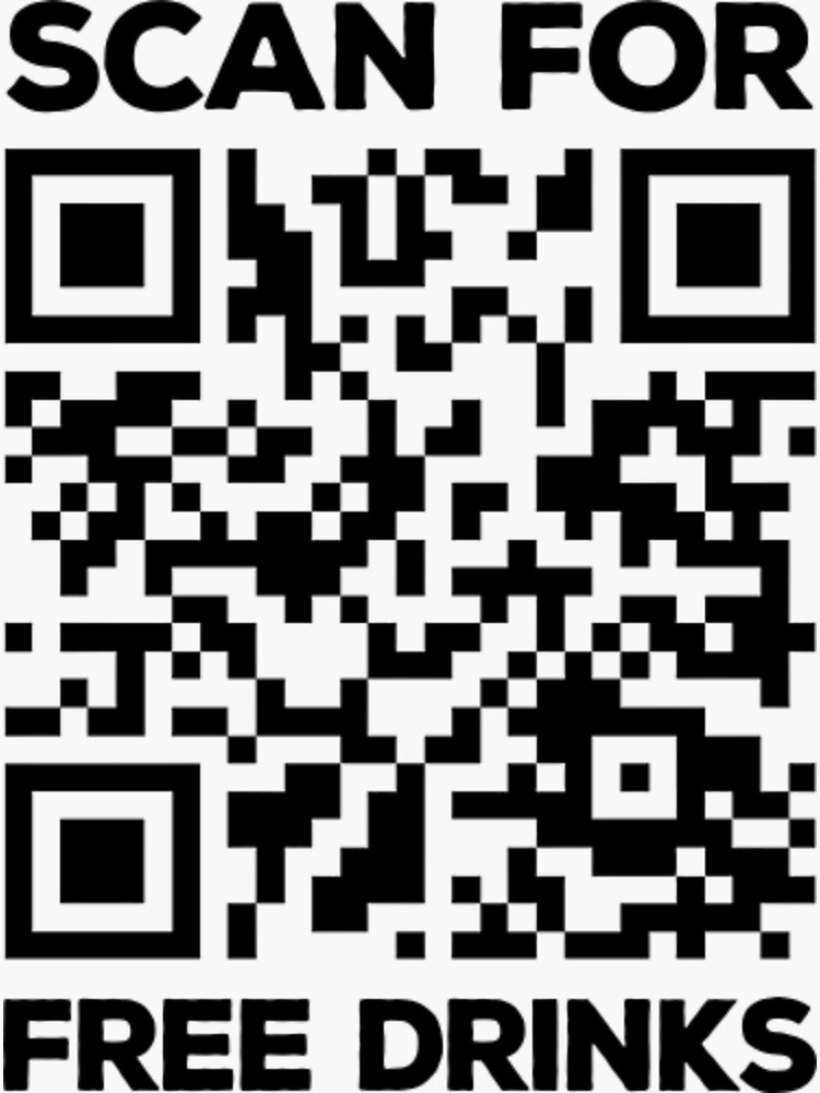Rick Roll QR Code - Scan For Free Drinks