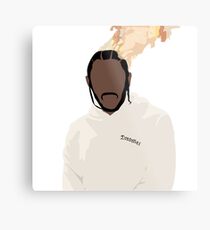 Kendrick Lamar - On Fire Metal Print