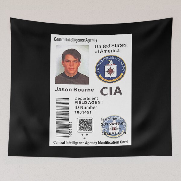 Item preview, Gifts For Movie Fan Agent Jason Bourne Id Active Nice Keepsake Mens Best designed and sold by Lifechardsnlove.