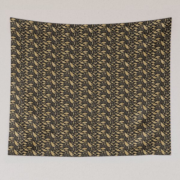 Item preview, Gold and Black Feather Pattern designed and sold by IllustrT.