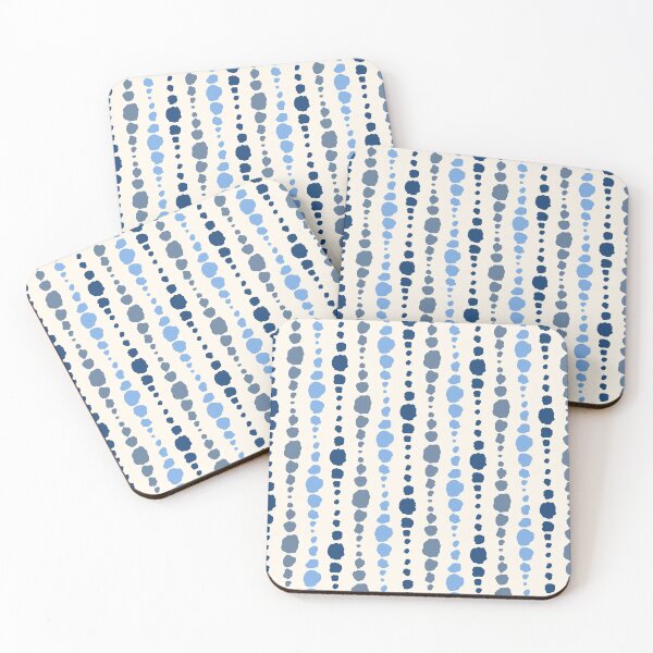 Item preview, Modern abstract organic polka dots in sea blue tones designed and sold by FrancesPoff.