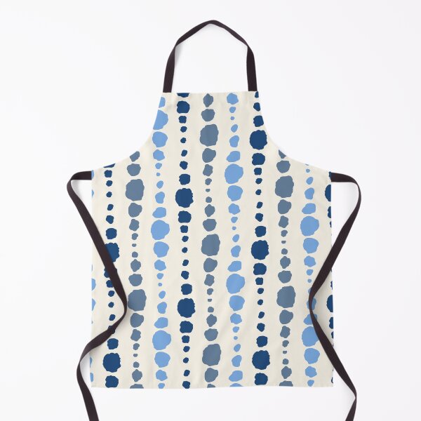 Item preview, Modern abstract organic polka dots in sea blue tones designed and sold by FrancesPoff.