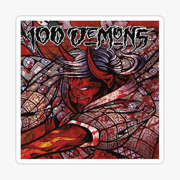 "100 Demons Band Tour 2022 BEST SELLING" Sticker by ClaraDTapia Redbubble