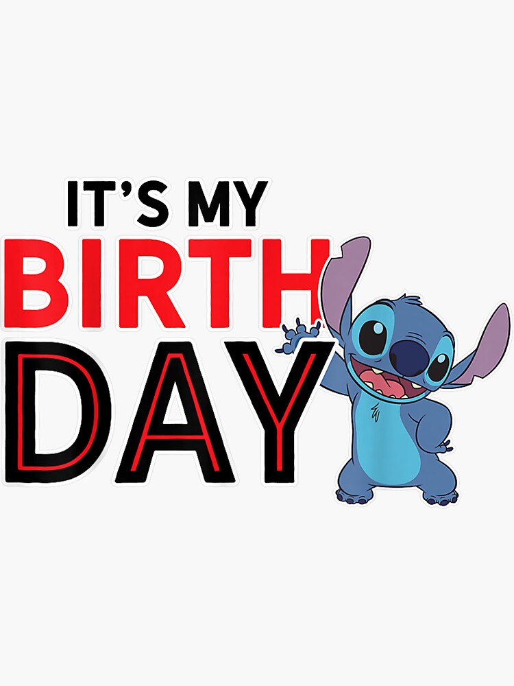 It's My Birthday Gift Stitch Lilo Funny  Photographic Print for