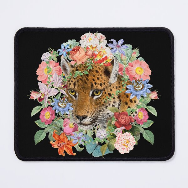 Item preview, Ornate Jaguar And Beautiful Decorative Cascading Flowers designed and sold by TrulyEpoque.