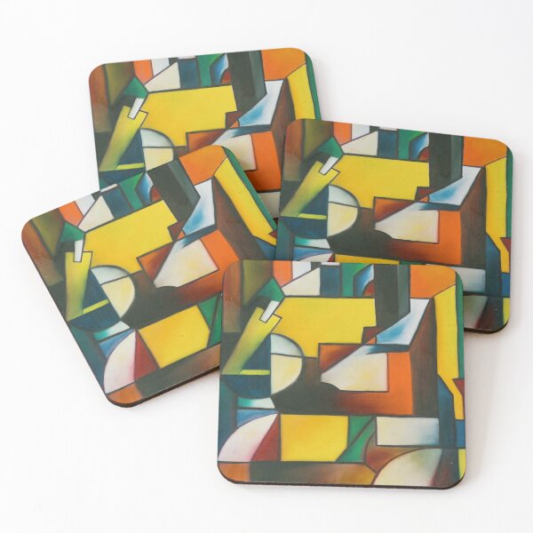 Item preview, Composition I (Homage to Herwarth Walden) by Georg Muche 1915 designed and sold by LoveSeasonz.