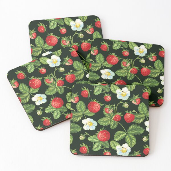 Item preview, Wild Strawberries... Beautiful Blossom, Sweet Red Berry And Leaves designed and sold by danikaVT.