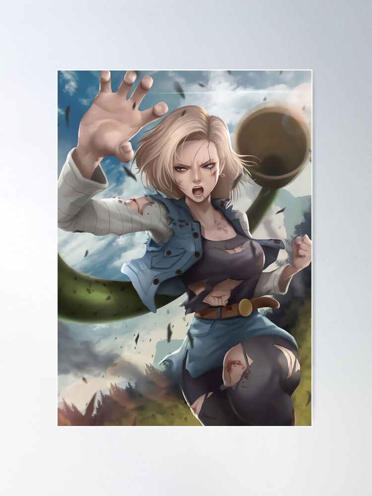 Android 18 Dragon Ball Japanese Poster for Sale by Allenfawnpal