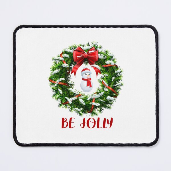Item preview, Snowman Christmas Wreath - Be Jolly designed and sold by PawsitiveMum.