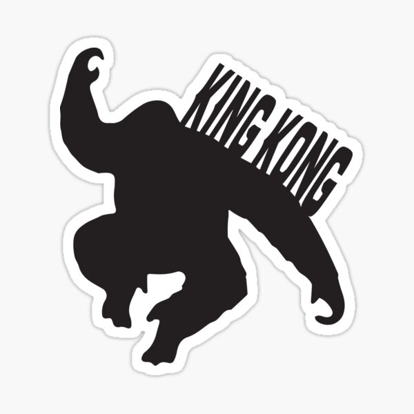 "King Kong" Sticker by madmonkey Redbubble