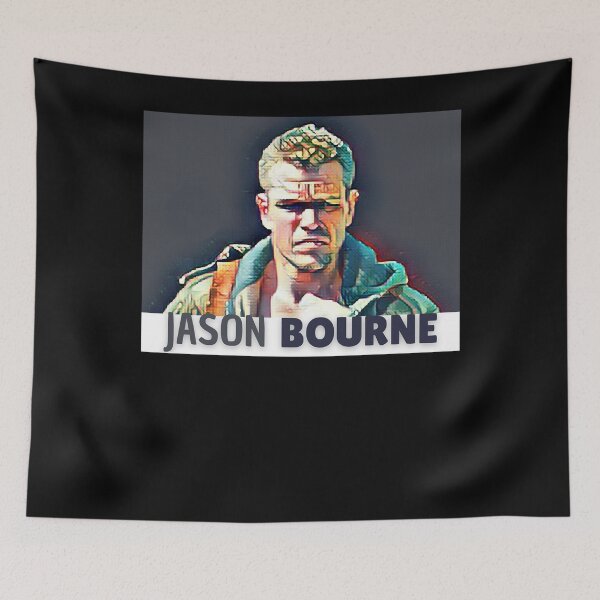 Item preview, Gifts For Movie Fan Reward Jason Bourne Comic Style Retro Vintage designed and sold by Lifechardsnlove.