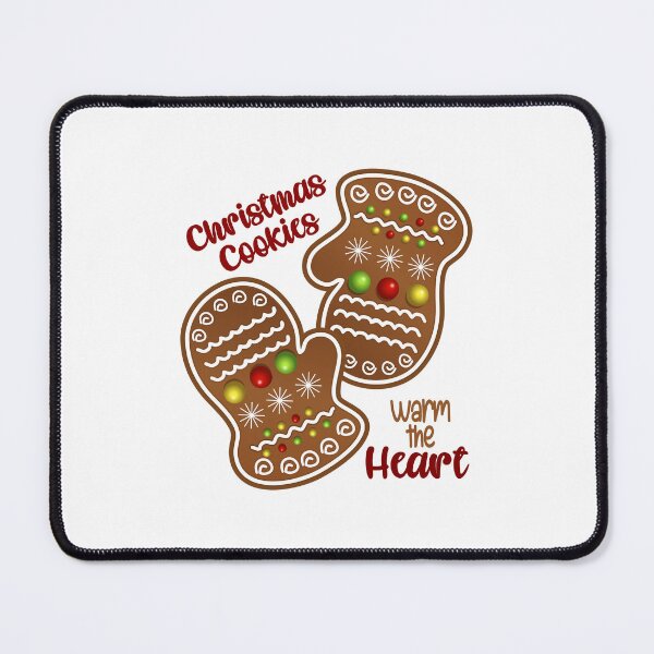 Item preview, Christmas Cookies Warm the Heart - Dark Brown Background designed and sold by PawsitiveMum.