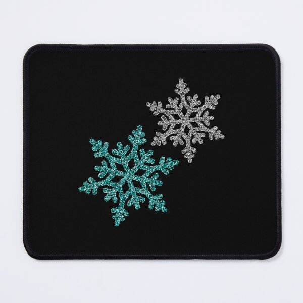 Item preview, Sparkly Aqua/Silver Snowflake Pattern designed and sold by PawsitiveMum.