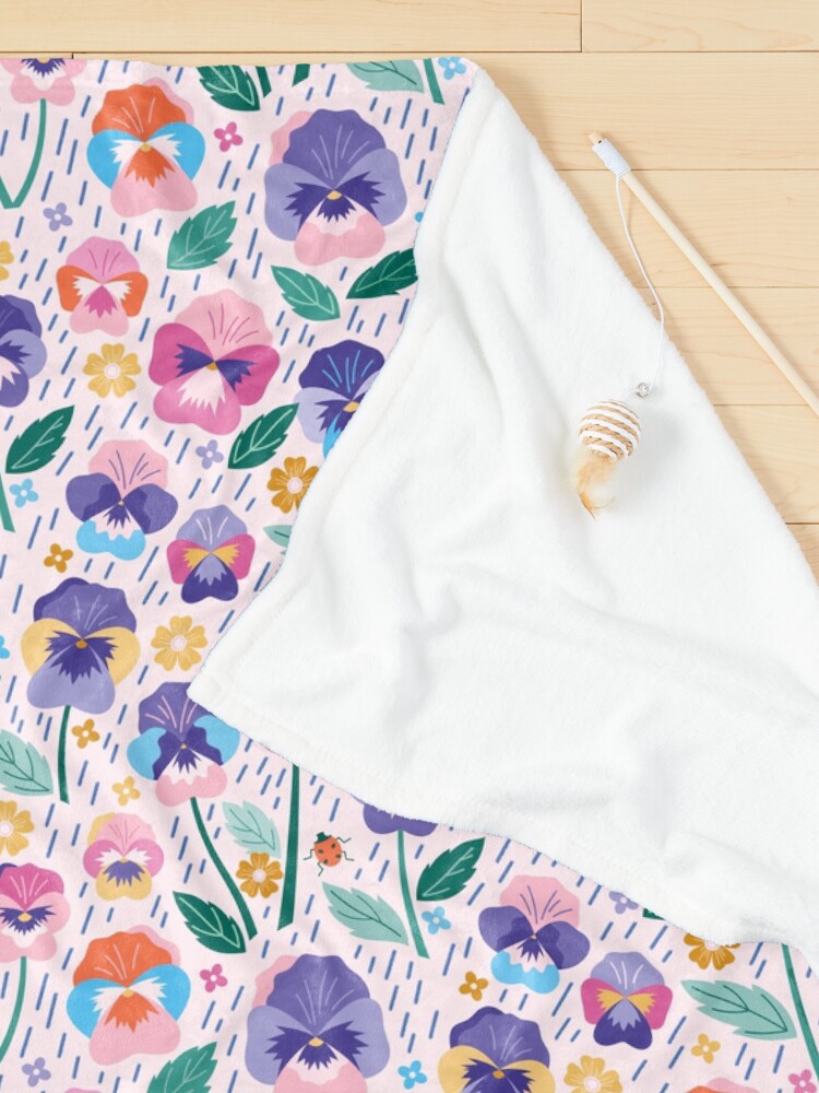 Alternate view of Pansy Patch Pet Blanket