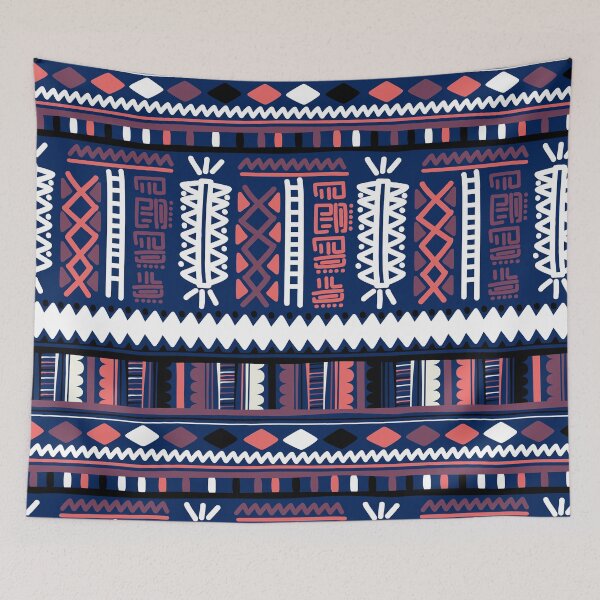 Item preview, Tribal Design spiritual - A design in orange, blue and white designed and sold by velisani.
