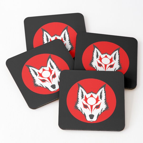 Item preview, Okami Wolf Red Sun Japanese Anime Spirit designed and sold by BakaOutfit.