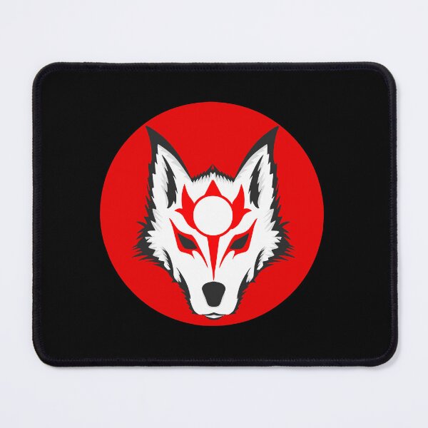 Item preview, Okami Wolf Red Sun Japanese Anime Spirit designed and sold by BakaOutfit.