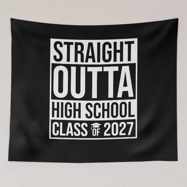Item preview, Straight Outta High School Class Of 2027 Shirt, High School Graduation Shirt, Senior 2027 Shirt, Senior Graduation Class Of 2027 Shirt designed and sold by aymob.