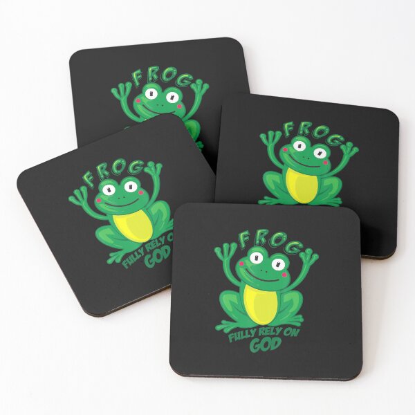 Item preview, Frog Fully Rely On God Cool Religious Gift designed and sold by Kearney Pridgen.