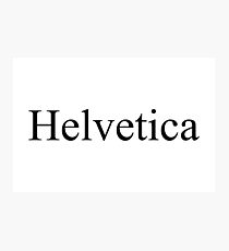 Helvetica Photographic Print