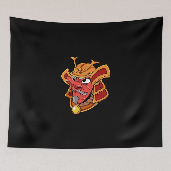 Item preview, Tengu Mask Samurai Helmet designed and sold by BakaOutfit.
