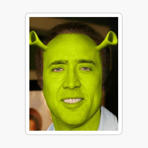 Item preview, Nicolas Cage/Shrek designed and sold by Lutubert.