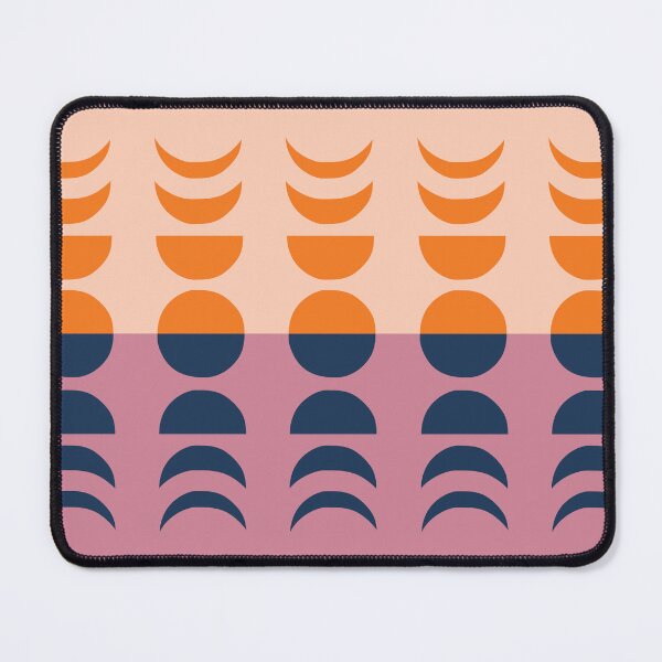 Artikelvorschau, Moon Phases 28 in Navy Mauve Chic Peach Boho Orange entworfen und verkauft von nineFlorals.