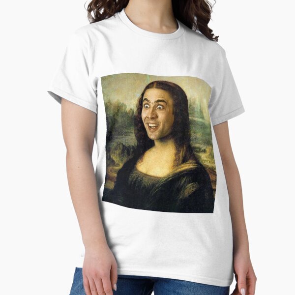 Artikel-Vorschau von Nicolas Cage als Mona Lisa, designt und verkauft von Lutubert.