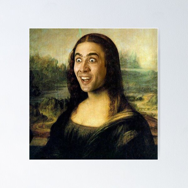 Item preview, Nicolas Cage as the Mona Lisa designed and sold by Lutubert.