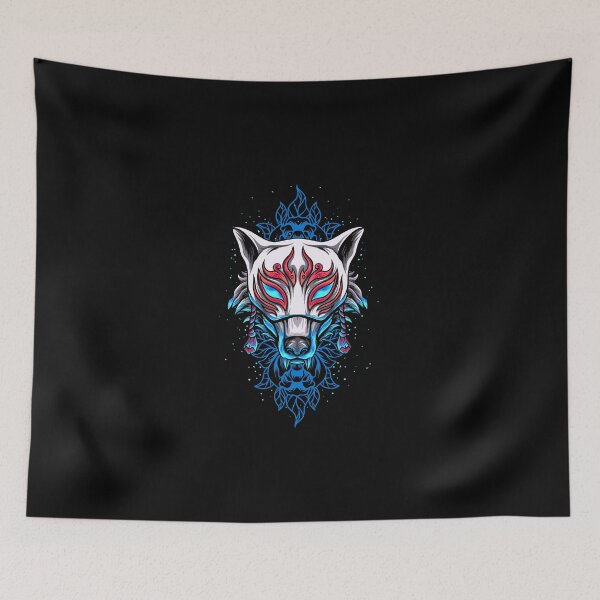 Item preview, Kitsune Japanese Folklore Chakra Fox Mask designed and sold by BakaOutfit.