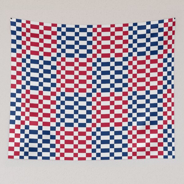 Item preview, 4th of July Independence Day Patriotic American Flag Pixel Red White and Blue Designs Camouflage Repeating Retro Vintage Diagonal Patterns designed and sold by TeachUrb.
