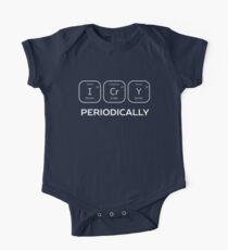 Body de manga corta para bebé Funny Science Chemistry Pun