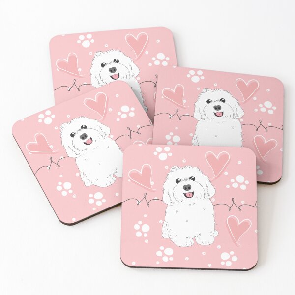 Item preview, LOVE White Havanese Dog designed and sold by Lulupainting.
