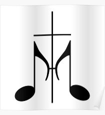 Gospel music black color Poster